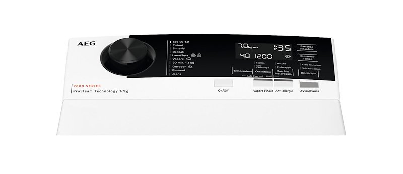 Aeg Lavatrice a carica dall'alto Serie 7000 Ltr7e37s Bianco