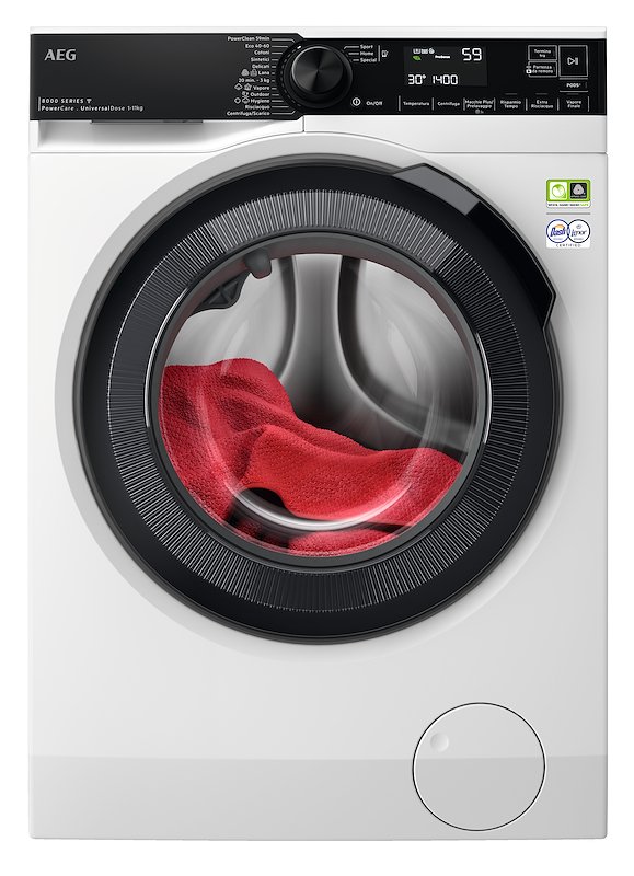 Aeg Lavatrice 11 Kg Lr8h114by Bianco/oblò nero