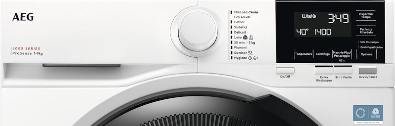 Aeg Lavatrice 9kg Serie 6000 ProSense Lr6fg94 Bianco