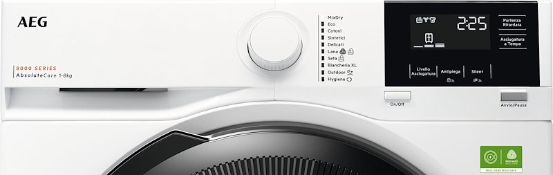 Aeg Asciugatrice 8kg Tr8hgbg8b bianca