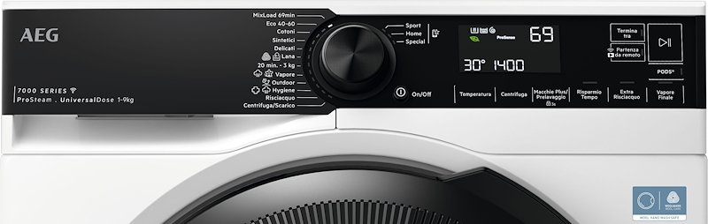 Aeg Lavatrice 9kg Lr7fh94vy Bianco