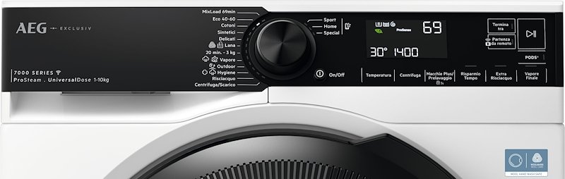 Aeg Lavatrice 10kg Serie 7000 ProSteam Xlr7fbgh10v4 Bianco