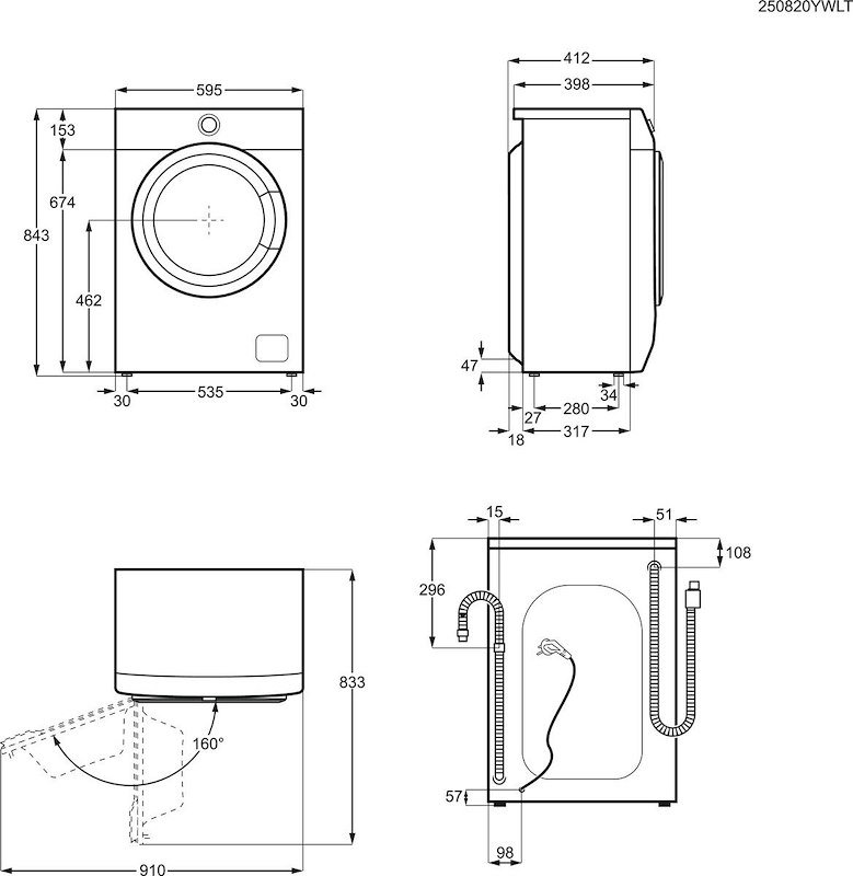 Aeg Lavatrice Slim 6Kg L6se26a Bianco