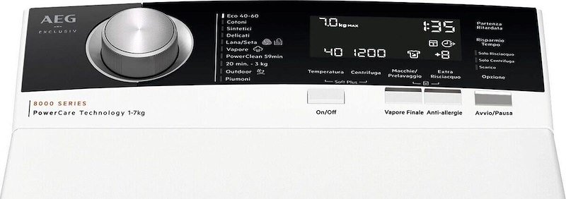 Aeg Lavatrice carica dall'alto Serie 8000 Power Care Xtr8bgc37a