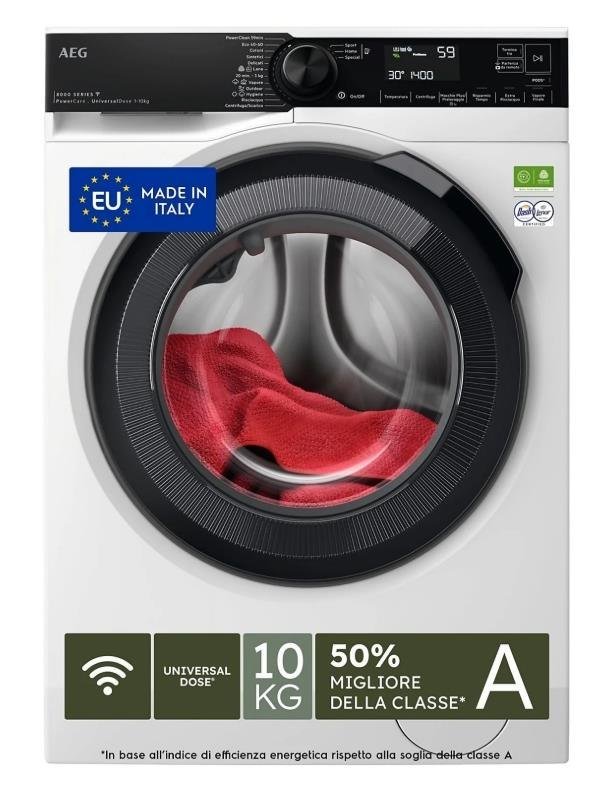 Aeg Lavatrice 10kg Serie 8000 WIFI Lr8fh104vy