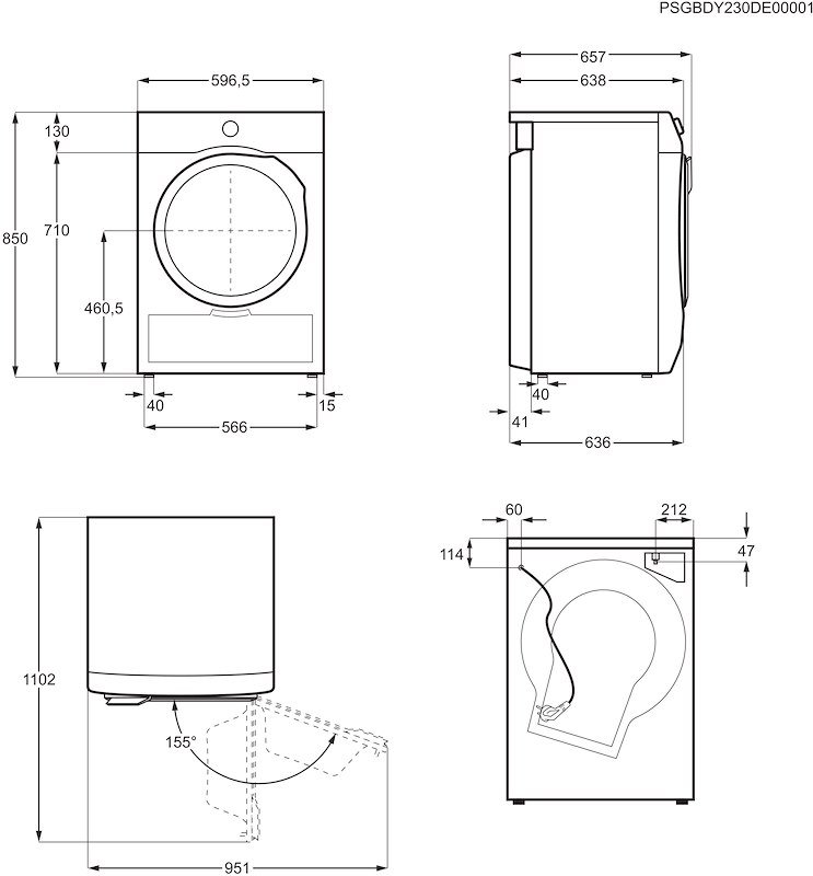 Aeg Asciugatrice 10kg Serie 8000 Tr8h310by