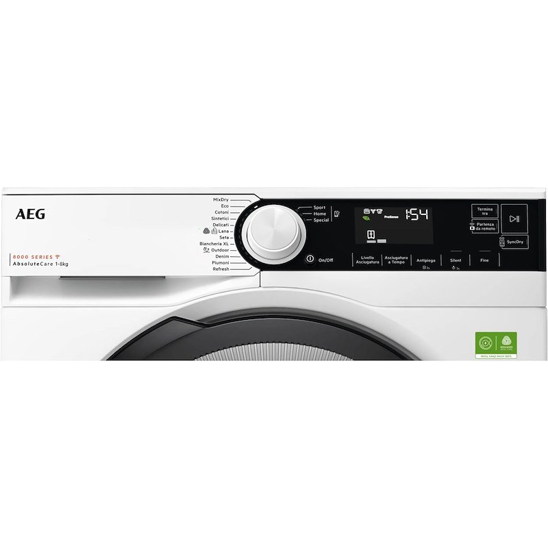 Aeg Asciugatrice 8kg Tr8bgh38ya Bianco