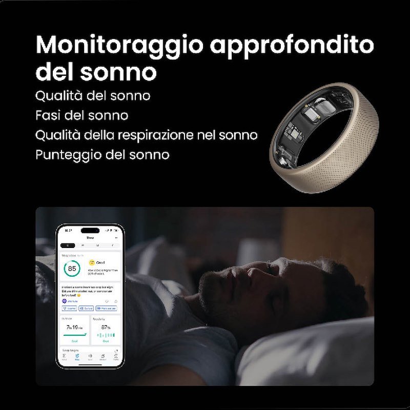Amazfit Anello Smart Helio Ring Size 10 Titanio