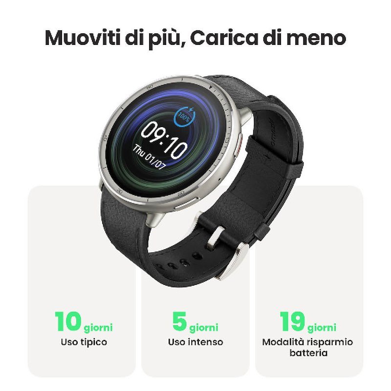 Amazfit ACTIVE 2 ROUND PREMIUM ED 33,5MM Black+red