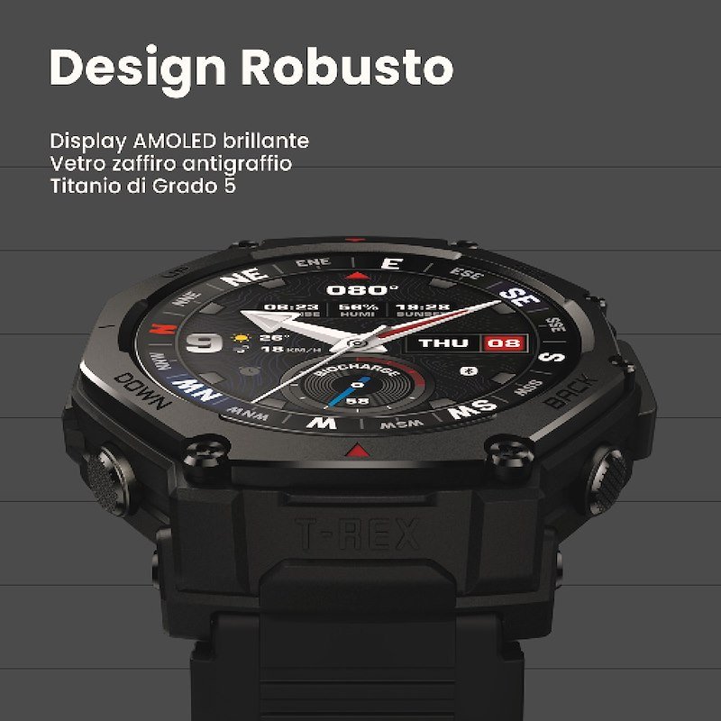 Amazfit Smartwatch Trex 3 Pro 48MM Black