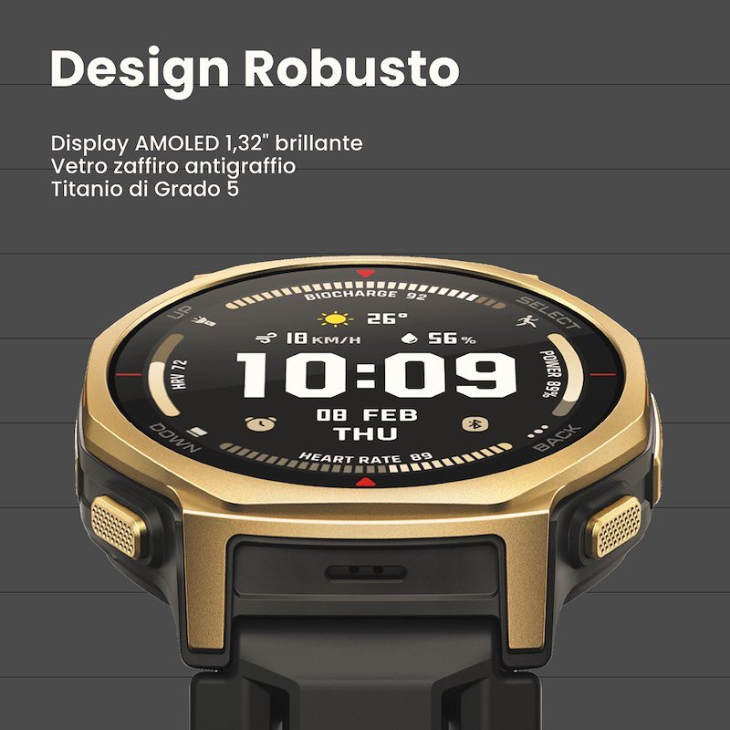 Amazfit Smartwatch Trex 3 Pro Black Gold 44mm
