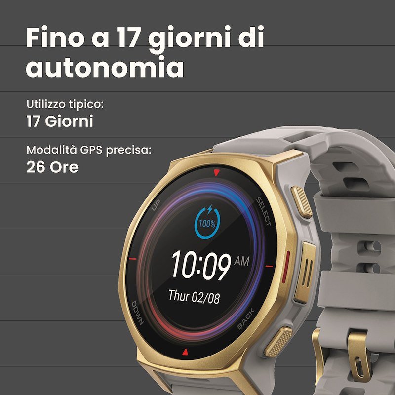 Amazfit Smartwatch Trex 3 Pro Black Gold 44mm