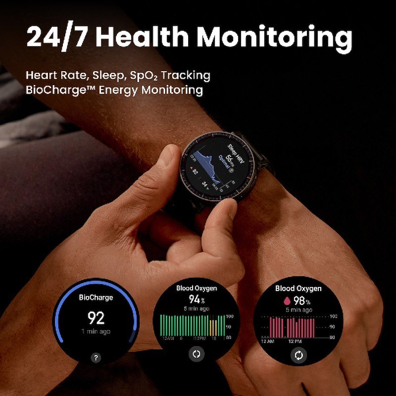 Amazfit Smart Watch Active Max Black
