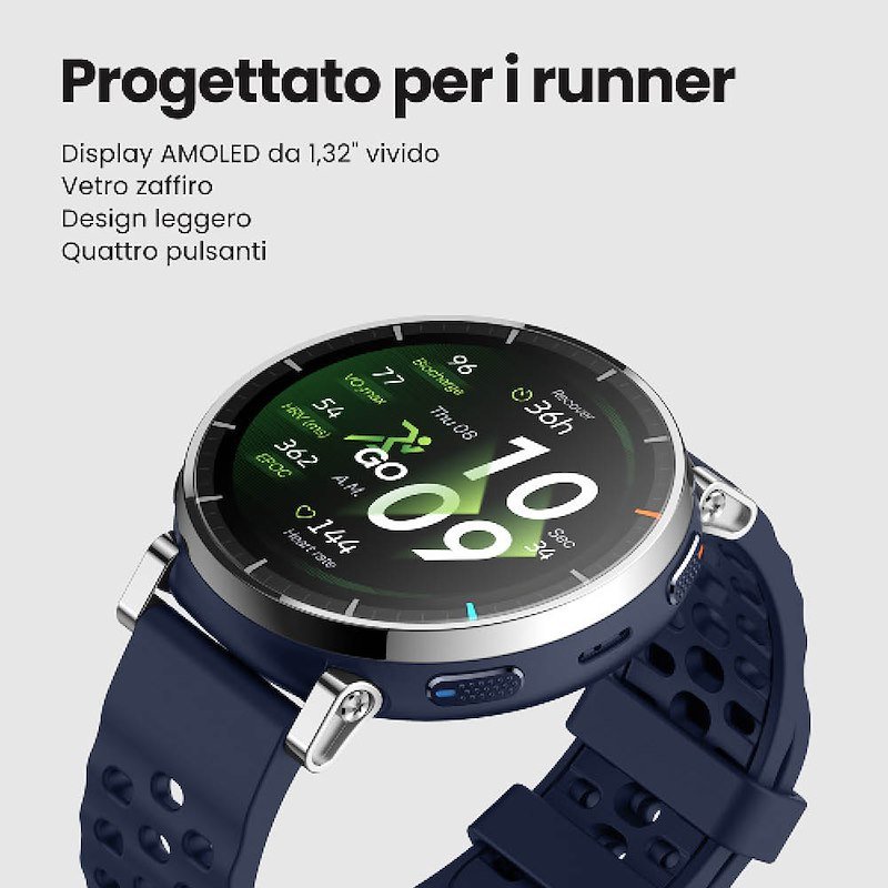 Amazfit Smartwatch Active 3 Premium Aero White