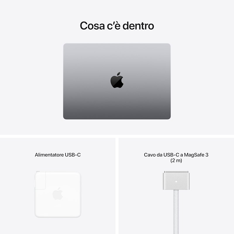Apple MacBook Pro 14" Chip M1 Pro 512GB Grigio Siderale