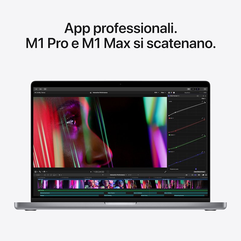 Apple MacBook Pro 14" Chip M1 Pro 512GB Grigio Siderale