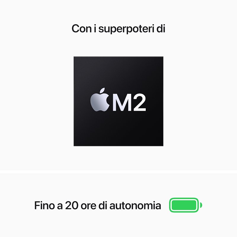 Apple MacBook Pro 13" M2 8 core CPU 10 core GPU 256GB SSD - Grigio siderale