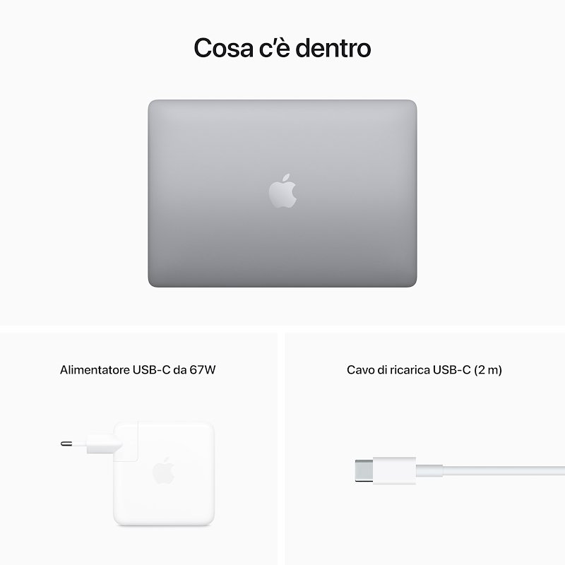 Apple MacBook Pro 13" M2 8 core CPU 10 core GPU 256GB SSD - Grigio siderale