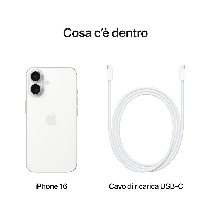 Apple iPhone 16 128 GB Bianco