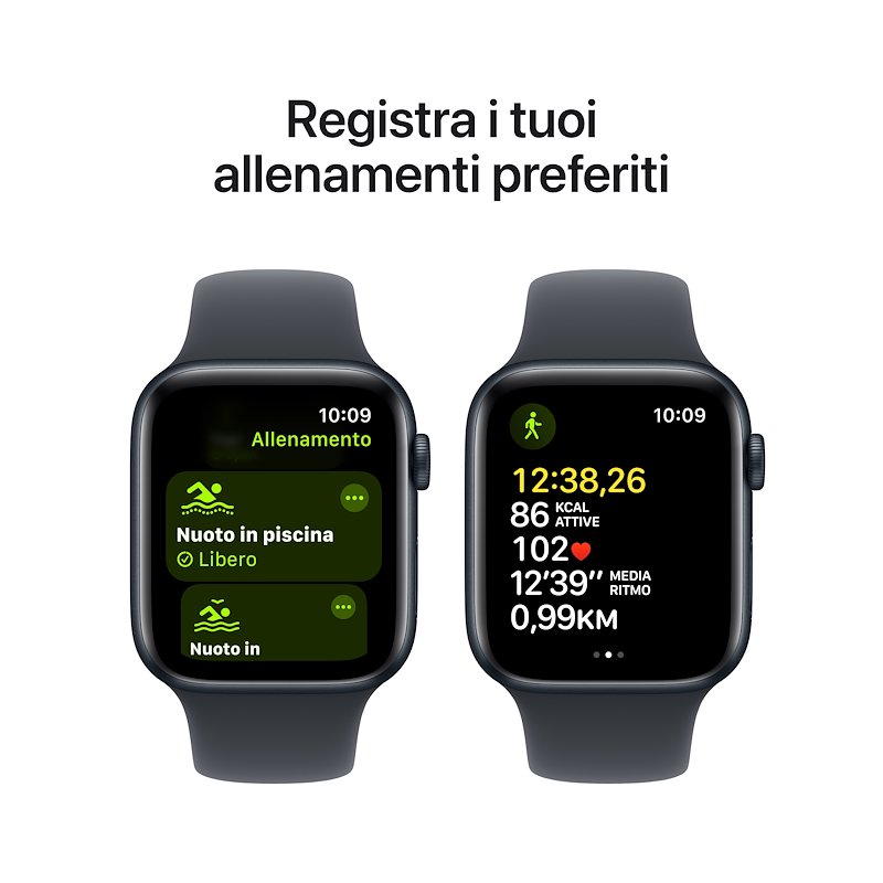 Apple WATCH SE GPS 44MM S/M Mxej3ql/a Mezzanotte Sport Band