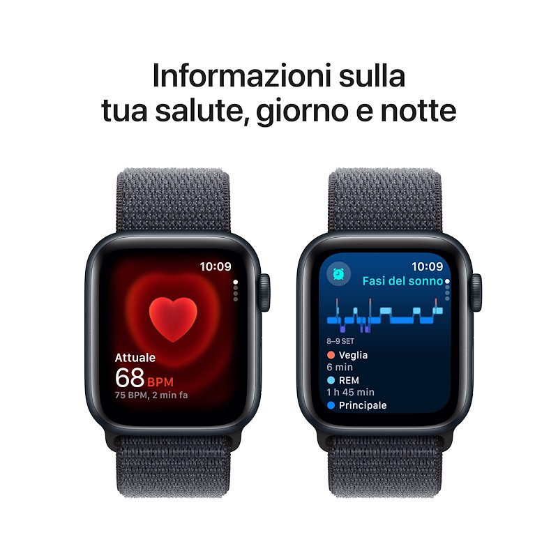 Apple WATCH SE GPS + CELLULAR 40MM Mxga3ql/a Alluminio Mezzanotte Inchiostro Sport Loop