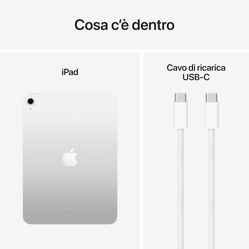 Apple iPad A16 11'' WI-FI 128GB Md3y4ty/a Argento