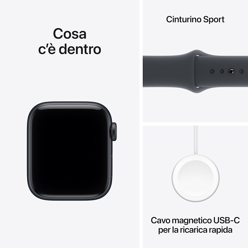 Apple Watch SE 3 40mm M/L GPS Mezzanotte