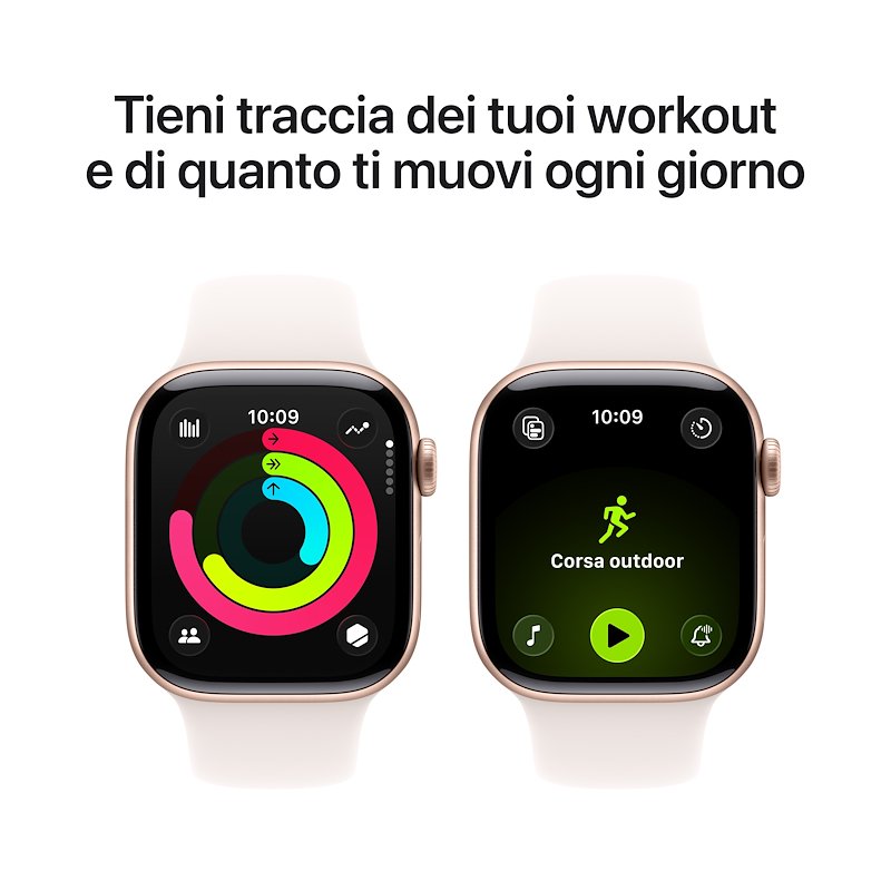 Apple Watch Series 11 42mm M/L GPS Alluminio Oro Rosa Band Rosa