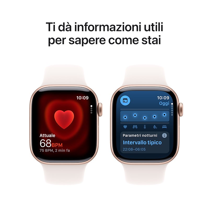 Apple Watch Series 11 42mm M/L GPS Alluminio Oro Rosa Band Rosa Fard