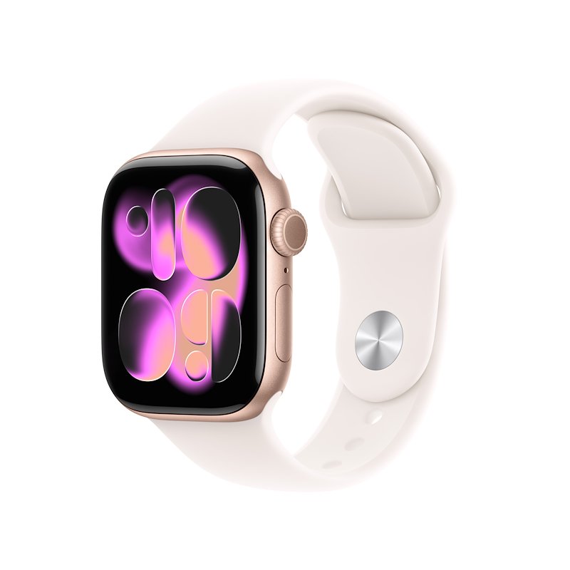 Apple Watch Series 11 42mm M/L GPS Alluminio Oro Rosa Band Rosa Fard