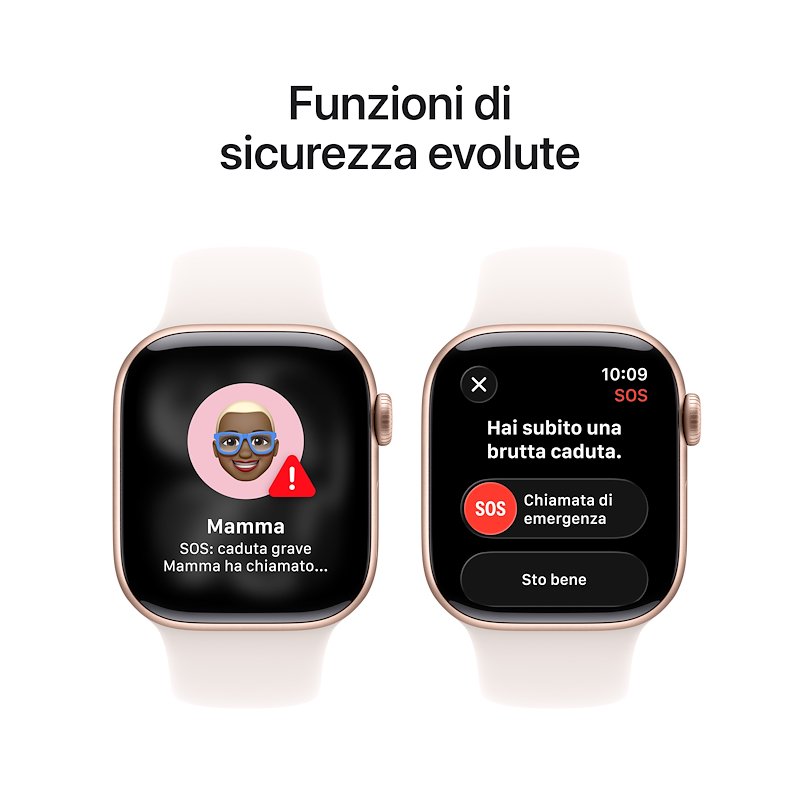 Apple Watch Series 11 42mm M/L GPS Alluminio Oro Rosa Band Rosa Fard