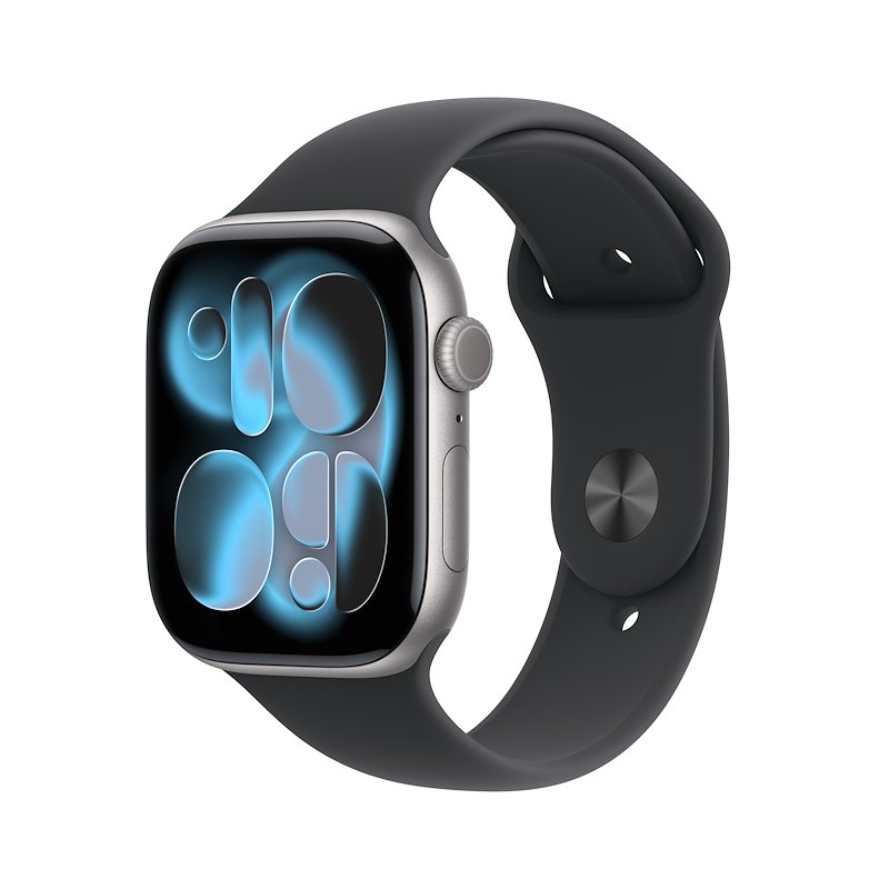 Apple Watch Series 11 46mm S/M GPS Alluminio Grigio Siderale Sport Band Nero
