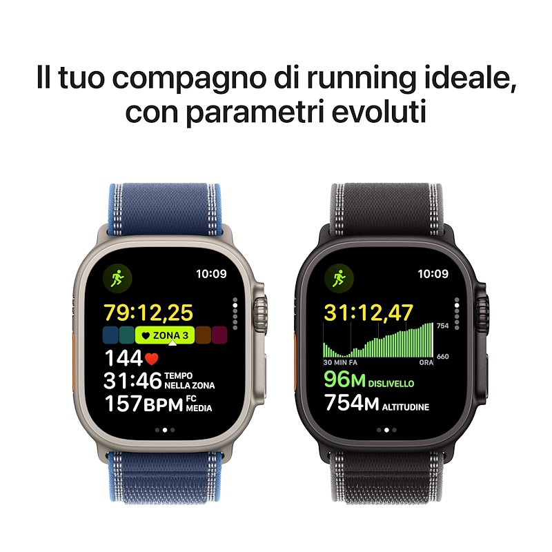 Apple Watch ULTRA 3 49mm Small GPS+Cellular Titanio Naturale Alpine Loop Nero