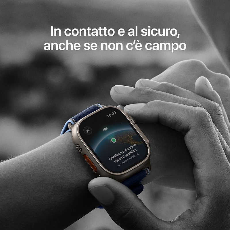 Apple Watch ULTRA 3 49mm Small GPS+Cellular Titanio Nero Alpine Loop Nero