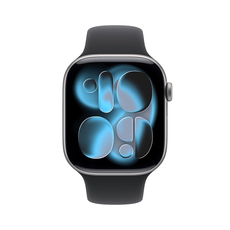 Apple Watch Series 11 46mm M/L GPS Alluminio Grigio Siderale Sport Band Nero