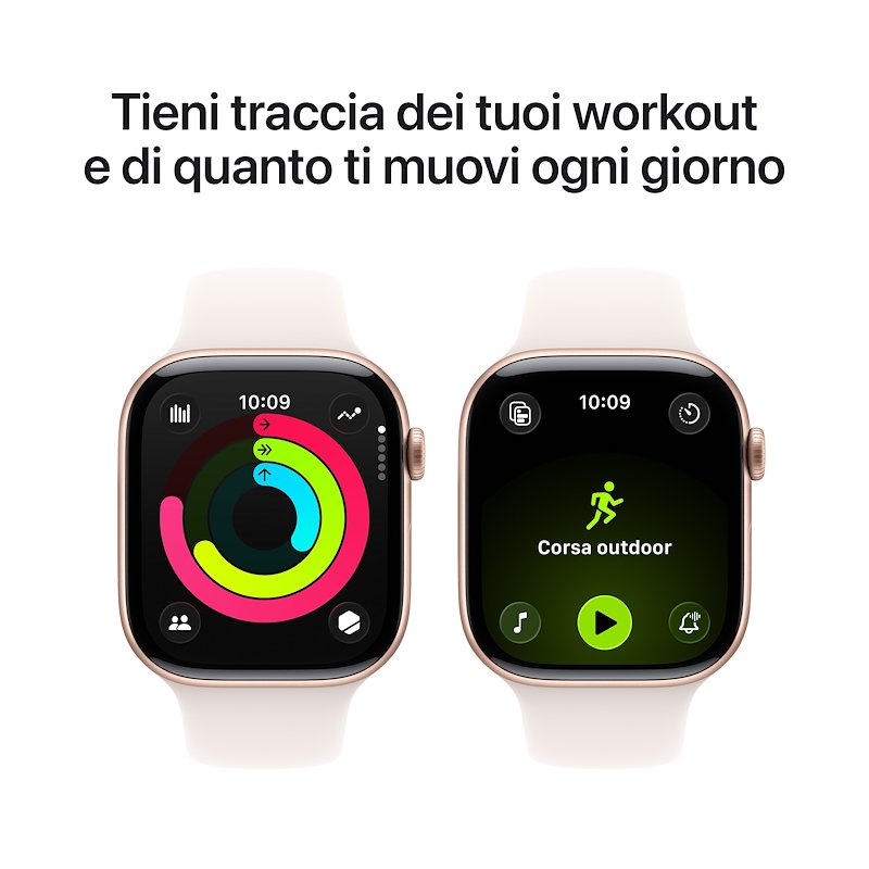 Apple Watch Series 11 46mm S/M GPS Alluminio Oro Rosa Band Rosa Fard