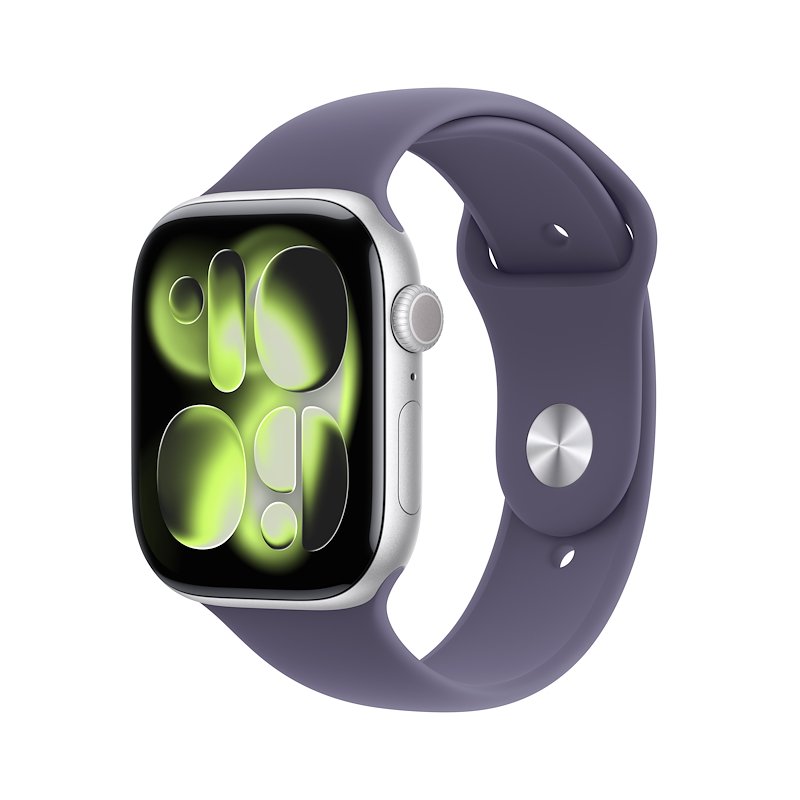 Apple Watch Series 11 46mm M/L GPS Alluminio Argento Sport Band Viola