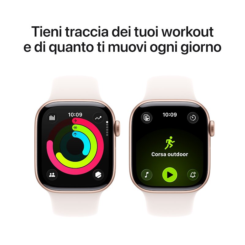 Apple Watch Series 11 42mm M/L GPS + Cellular Alluminio Oro Rosa Band Rosa Fard