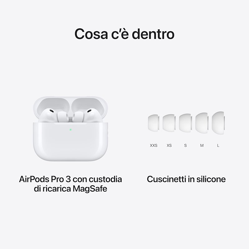 AirPods Pro 3 con cancellazione del rumore