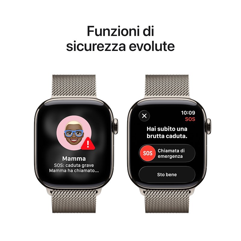 Apple Watch Series 11 42mm GPS + Cellular Titanio Naturale Loop Milanese