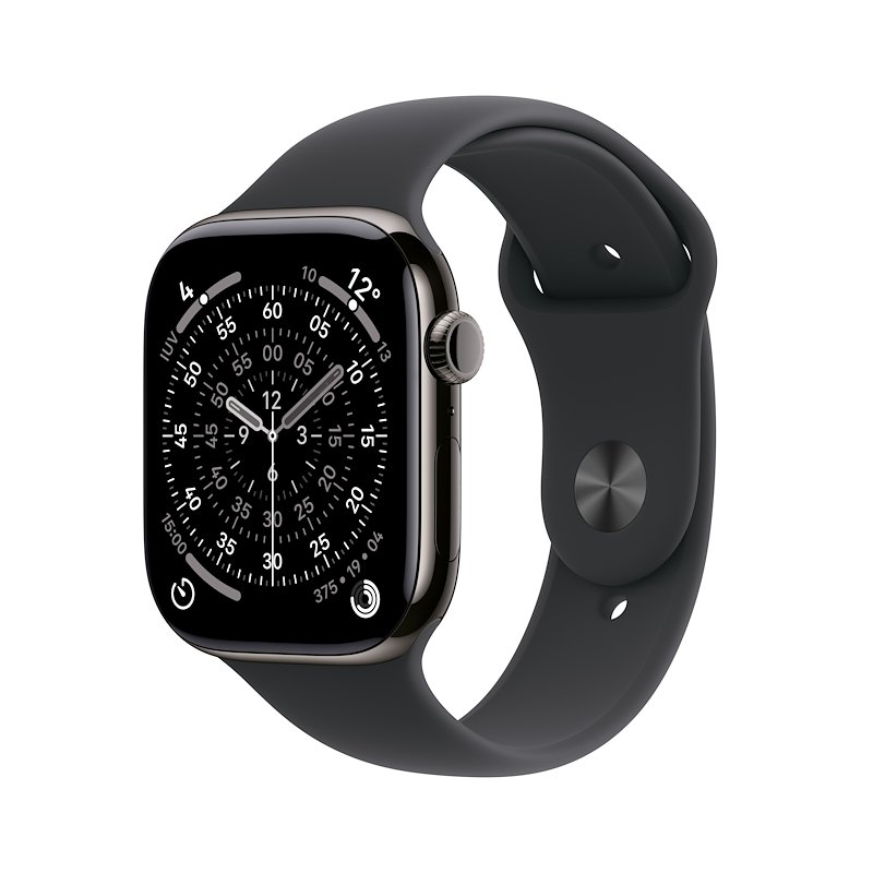 Apple Watch Series 11 42mm S/M GPS + Cellular Titanio Ardesia - Sport Band Nero