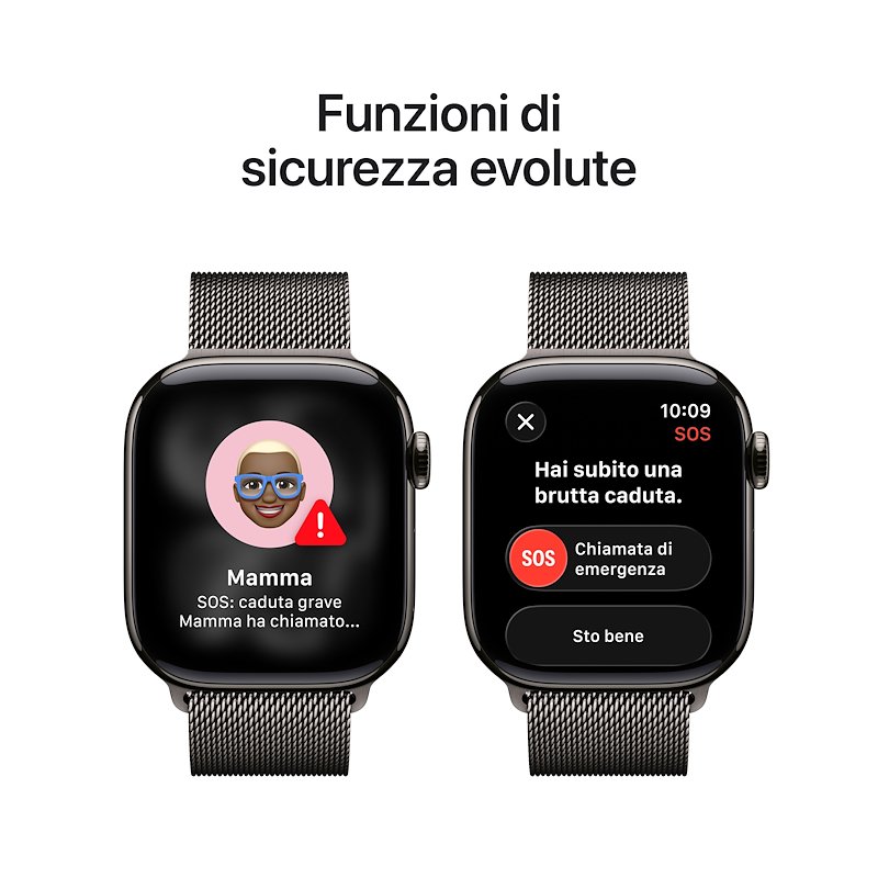 Apple Watch Series 11 42mm GPS + Cellular Titanio Ardesia Loop Milanese Ardesia