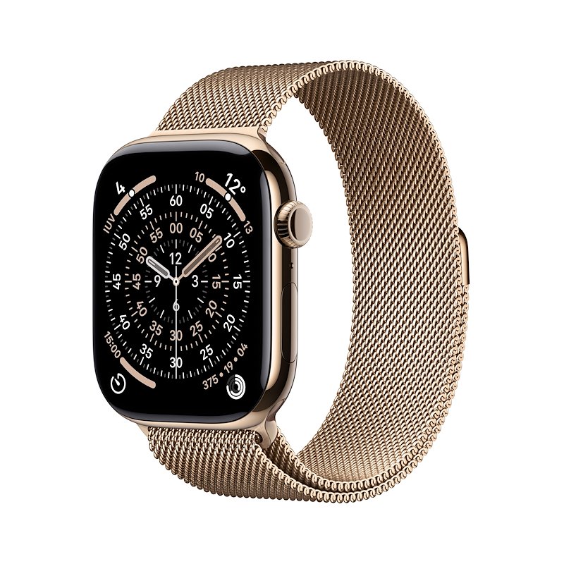 Apple Watch Series 11 46mm M/L GPS + Cellular Titanio Oro - Loop Milanese Oro