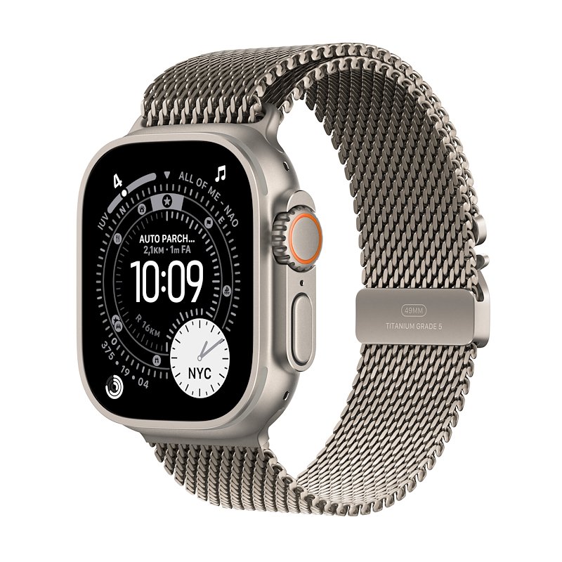 Apple Watch ULTRA 3 49mm Small GPS+Cellular Titanio Naturale Loop Milanese Titanio