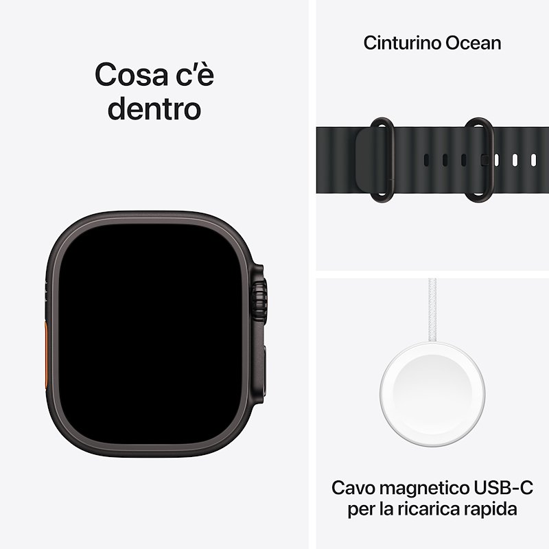 Apple Watch ULTRA 3 49mm GPS+Cellular Titanio Nero Band Ocean