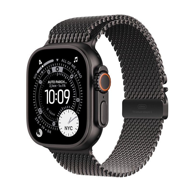 Apple Watch ULTRA 3 49mm Small GPS+Cellular Titanio Nero Milanese Titanio Nero