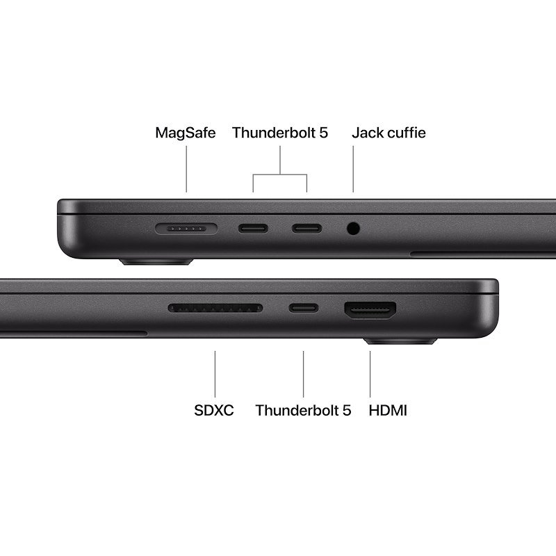 Apple MacBook Pro 16'' M5 Pro CORE 18 CPU CORE 20 GPU 1TB Mgea4t/a Space Black