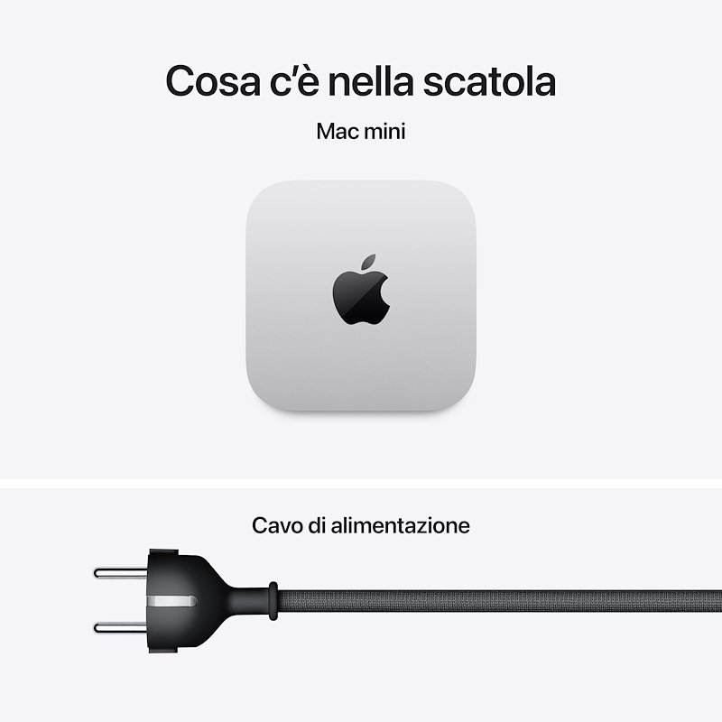 Apple Mac Mini M6 Core 12 CPU 12 GPU 16GB 512GB Mhql4ty/a Argento