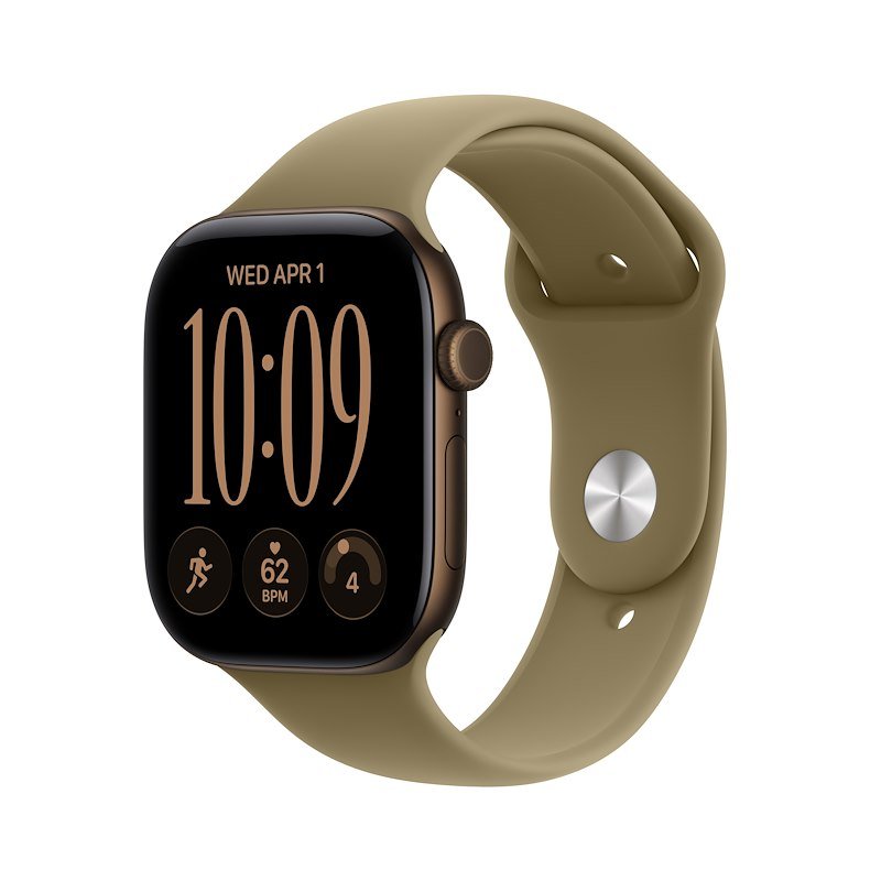 Apple Watch Series 12 GPS 46MM S/M Cassa Alluminio Bronzo scuro e Sport Band Oliva