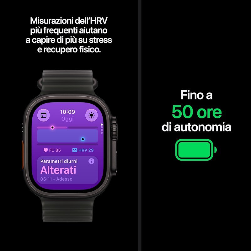 Apple Watch Ultra 4 GPS+Cellular 49MM  S/M Cassa Titanio Naturale e Sport Band Sabbia